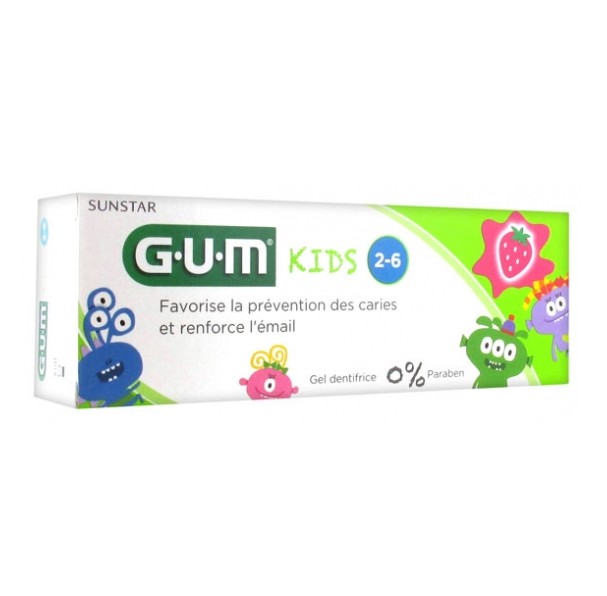 Gum Kids 2-6 ans Dentifrice Enfant 50ml